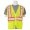 Deltaplus Safety Vest, Contrasting, Mesh, Class 3, S383P, Hi-Viz Lime, 6X 62172 - alternate 1